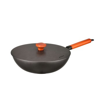 Non-Stick Carbon Steel Wok 14"